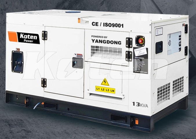 Enclosed Koten Power diesel generator set powered by Yangdong